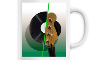 Mug céramique Vinyldéco Guitare Rock