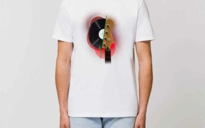 Tshirt Homme – Coton Bio – Guitare Rock